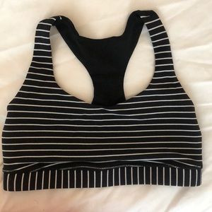 Lululemon striped sports bra size 6